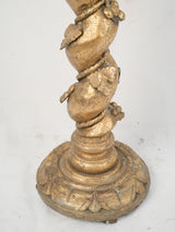 Gold-Patina Ornate Vintage Pedestal