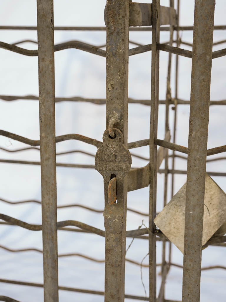 Prominent Côtes du Rhône wrought iron rack