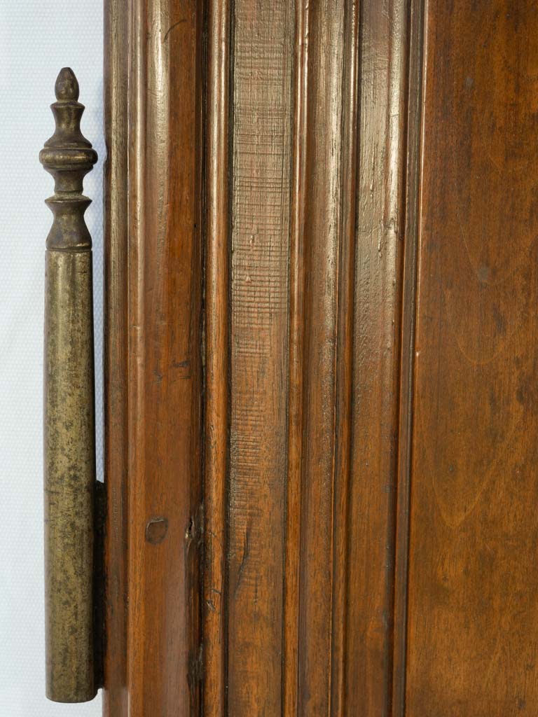 Rustic French walnut door pair