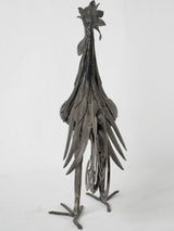 Distinguished 1960s metal rooster sculpture