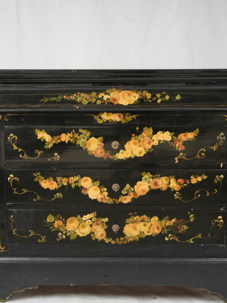 Charming mid-century hand-painted chest