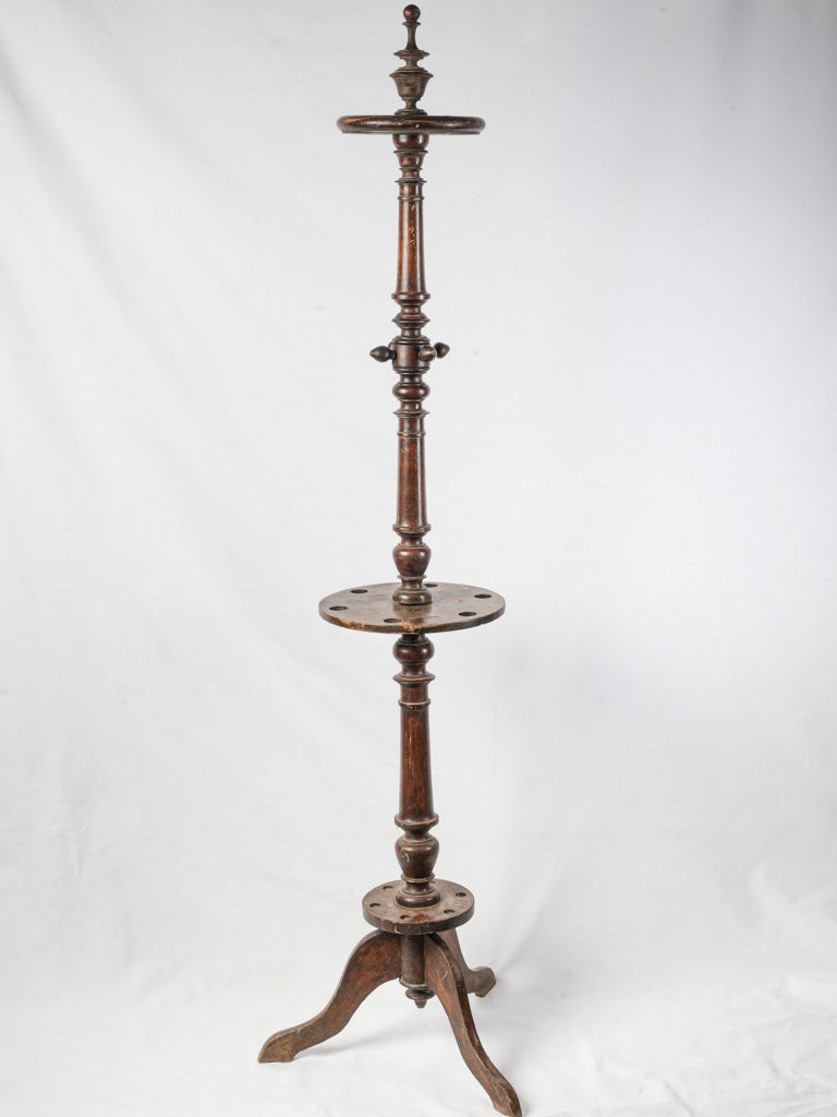 Antique Victorian mahogany cue stand  