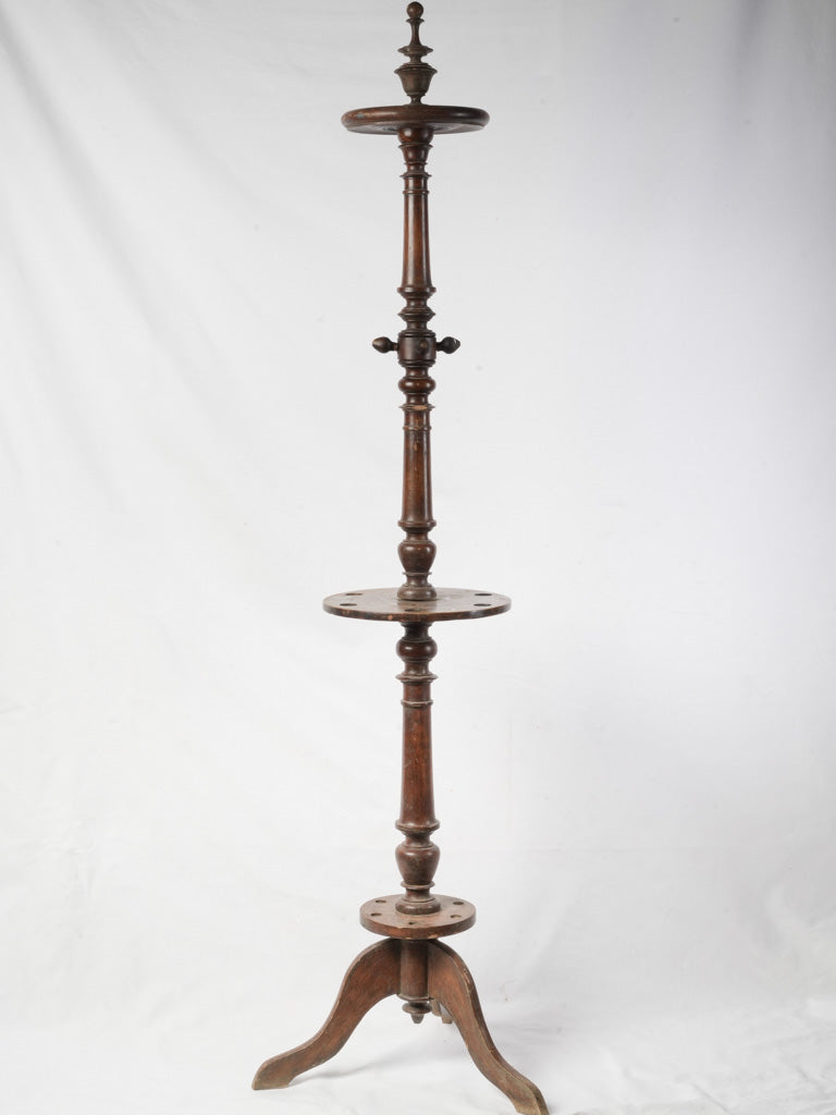 Vintage English billiard cue stand   