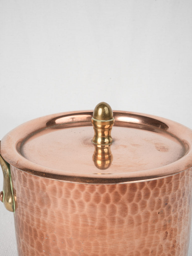 Textured finish copper kitchenware