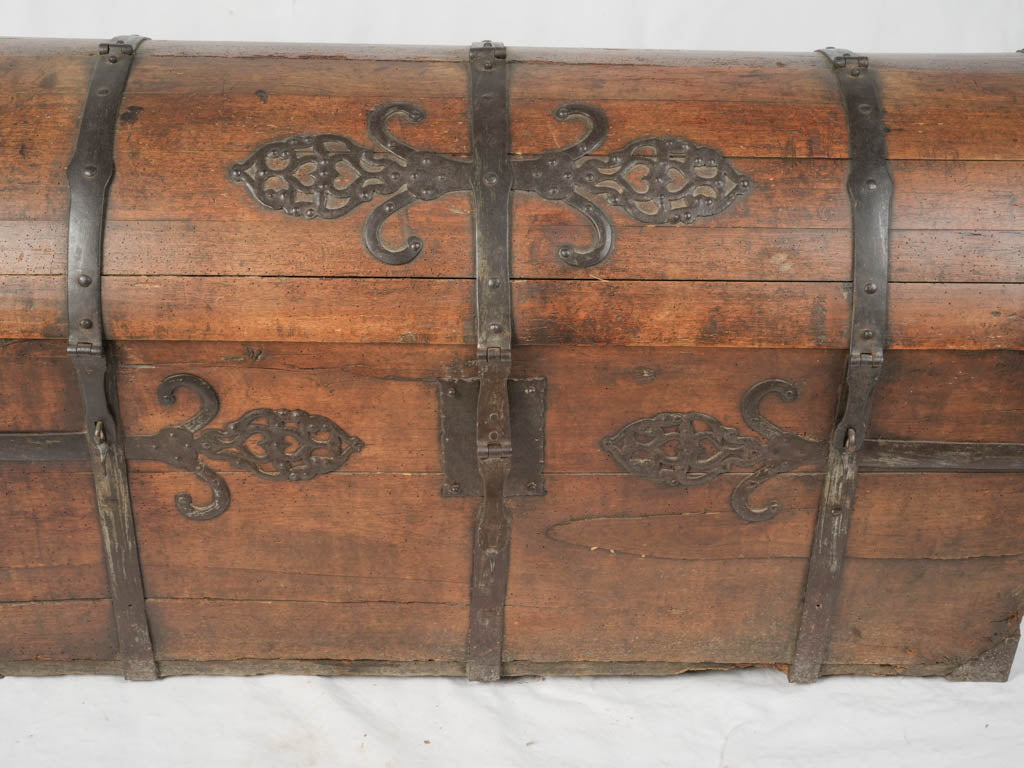 Rare, antique forged hardware chest