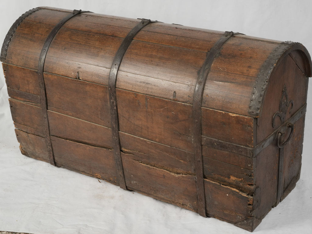 Historic, aged rustic chest