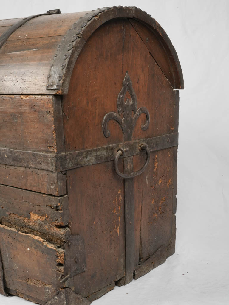 Unique, antique wooden chest