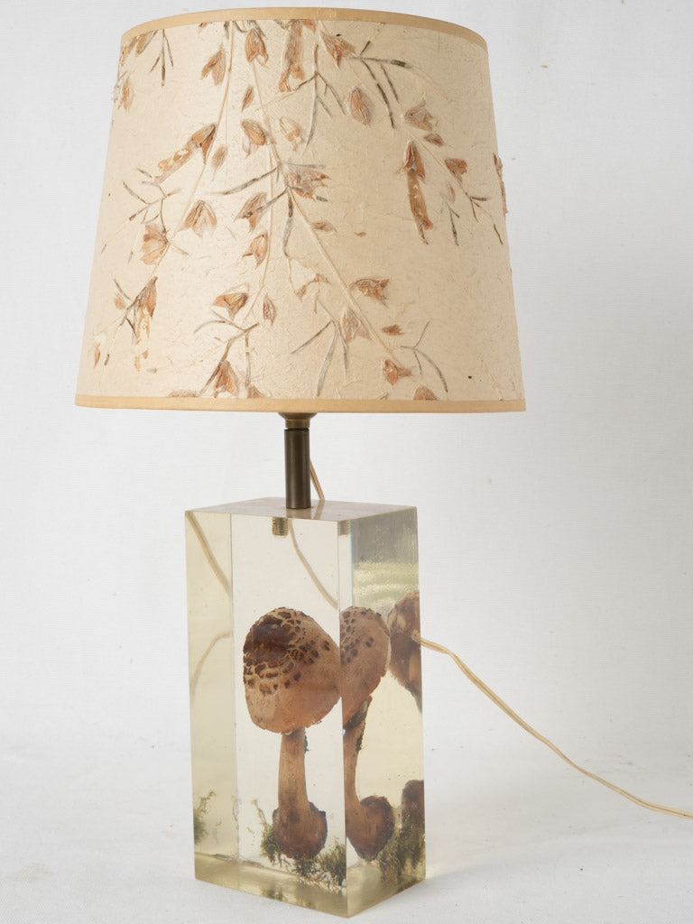 Artistic resin craftsmanship 1970s lamp