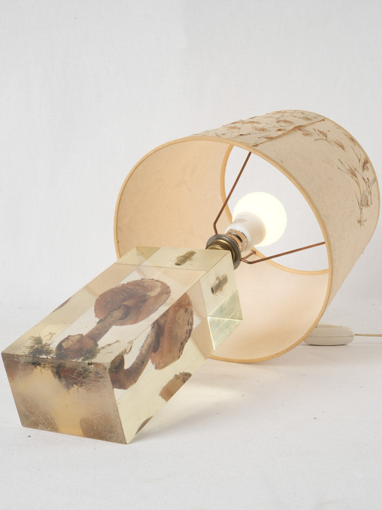 Experimental resin mushroom 1970s lamp