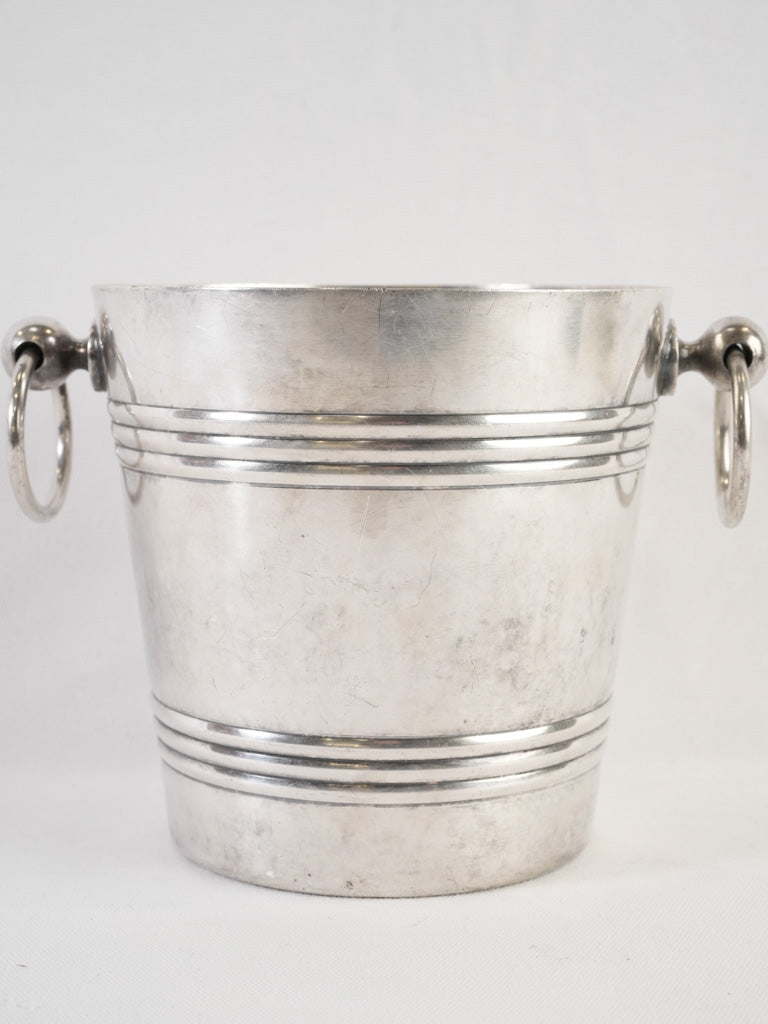 Vintage French metal champagne bucket