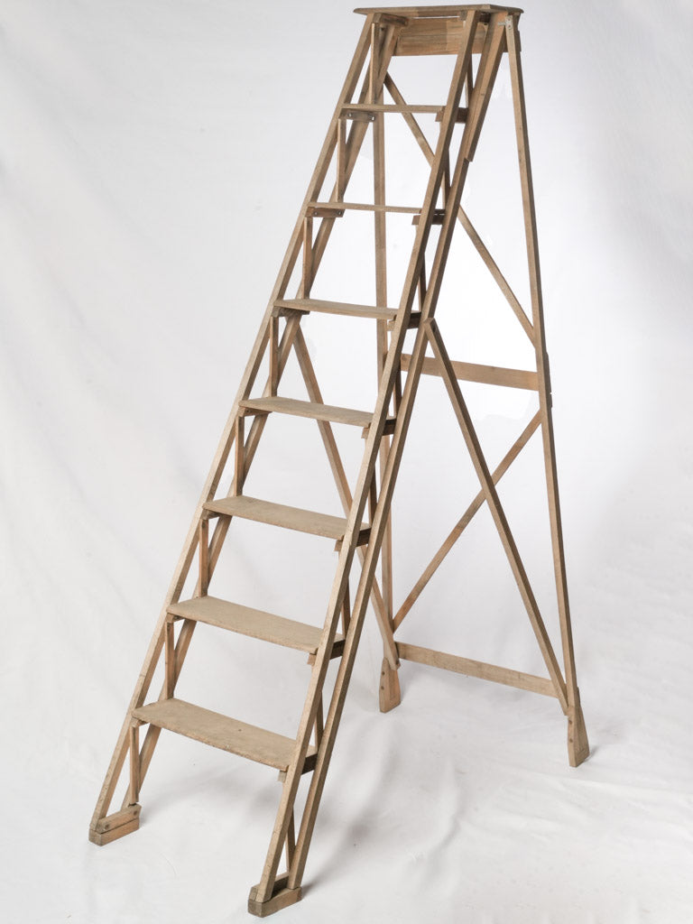 Antique Oak Folding Ladder