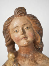 Exquisite Gold Leaf Baroque Woman Figure