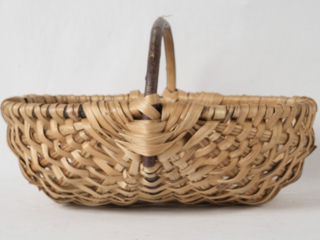 Worn vintage harvest chestnut basket