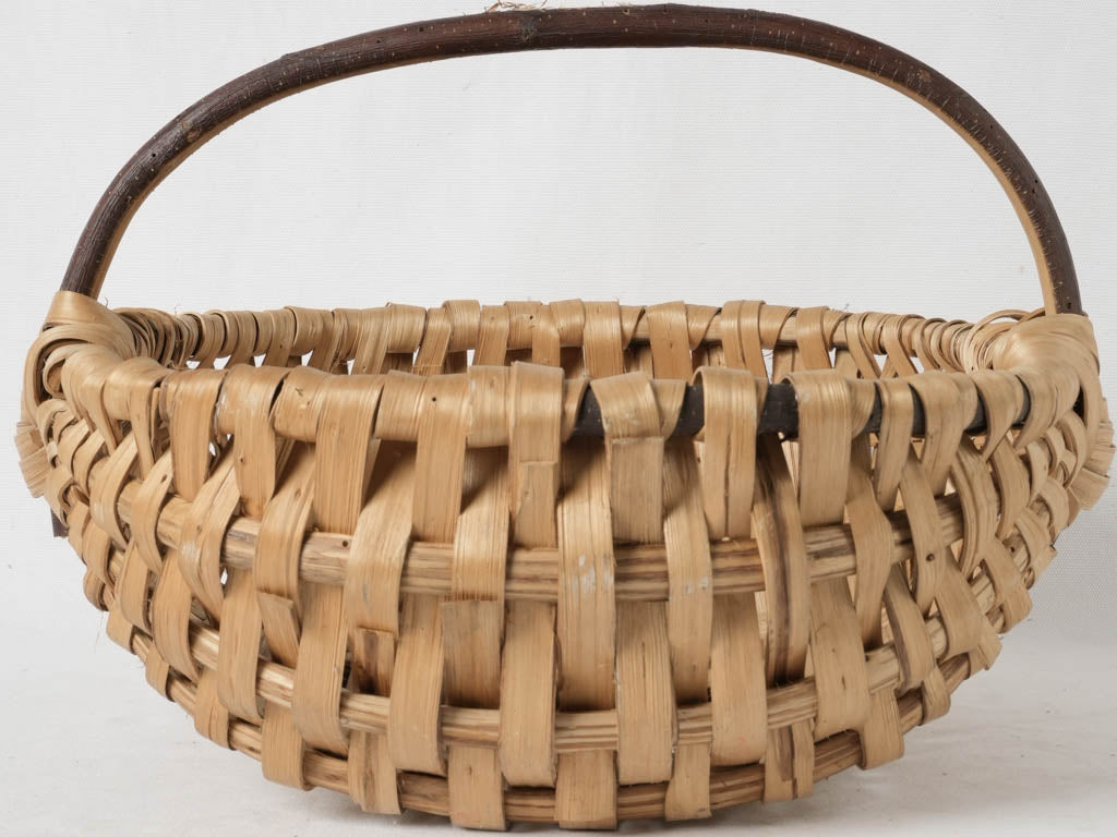 Durable 1930s French wicker basket