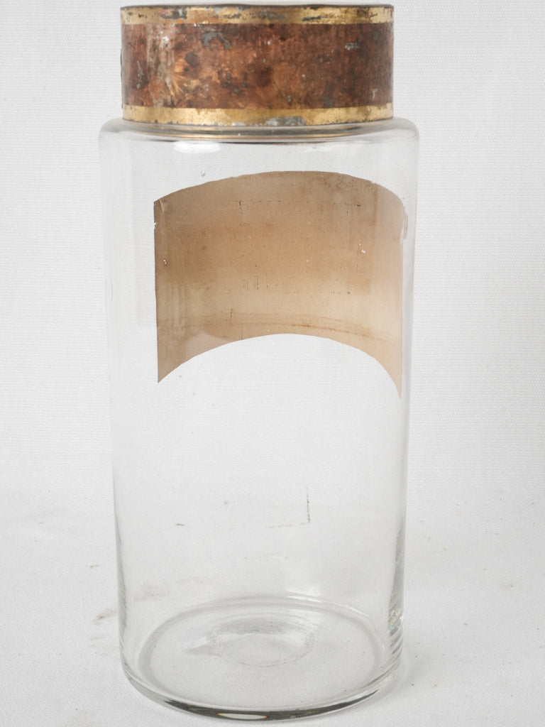 Rustic aniseed glass apothecary jar