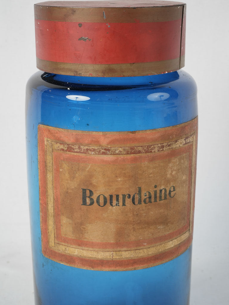 Classic 19th-century Bourdaine glass jar