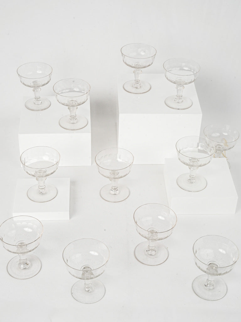 Elegant French glassware collection