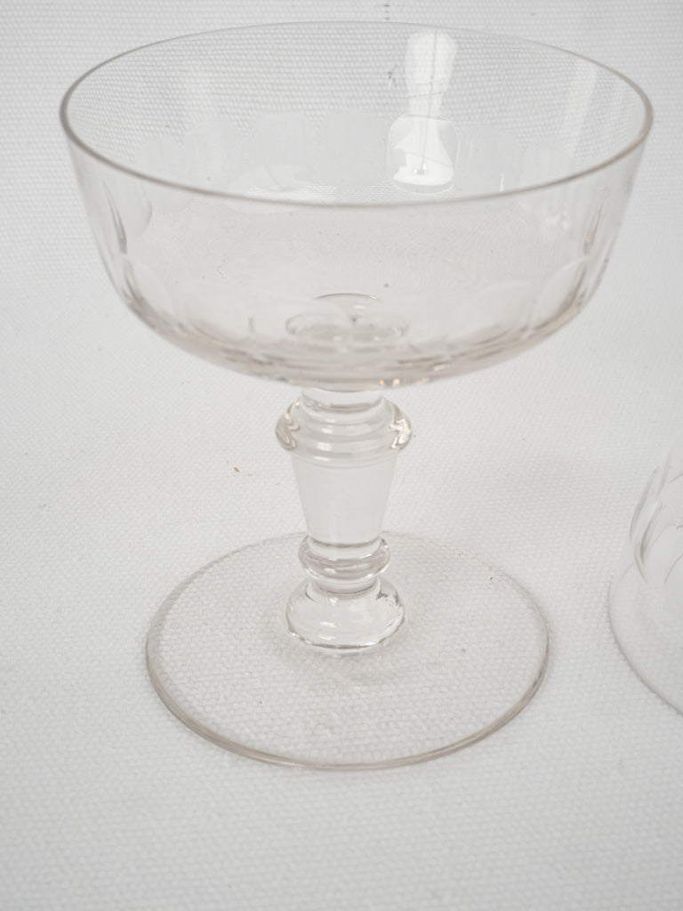 Classic textured crystal barware