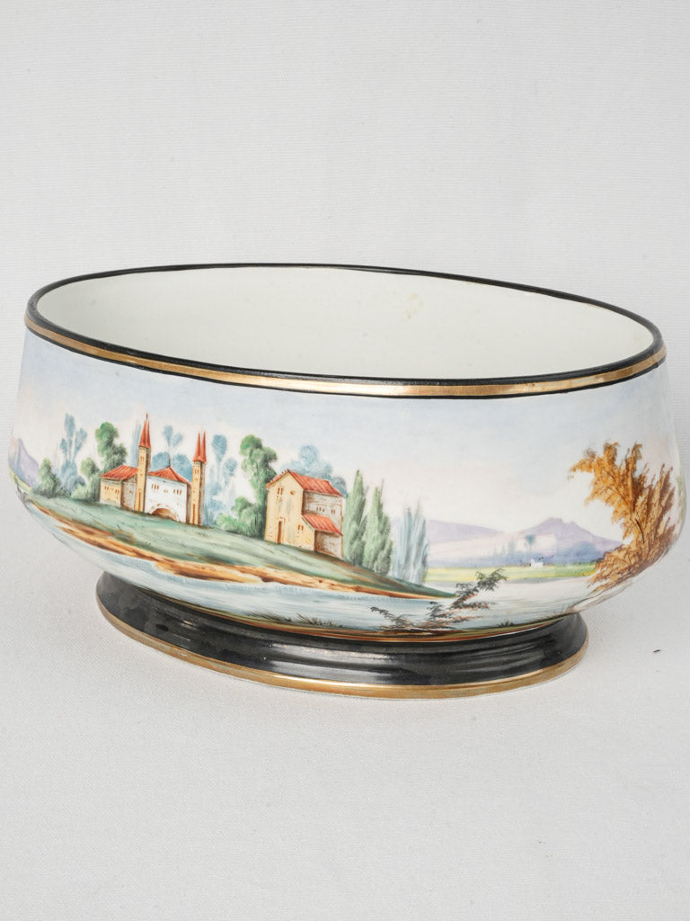 Sophisticated hand-painted jardinière  