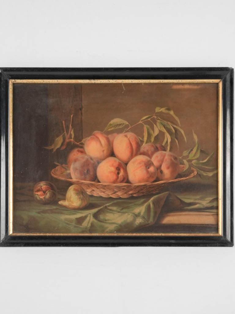 Antique vibrant chromolithograph still life