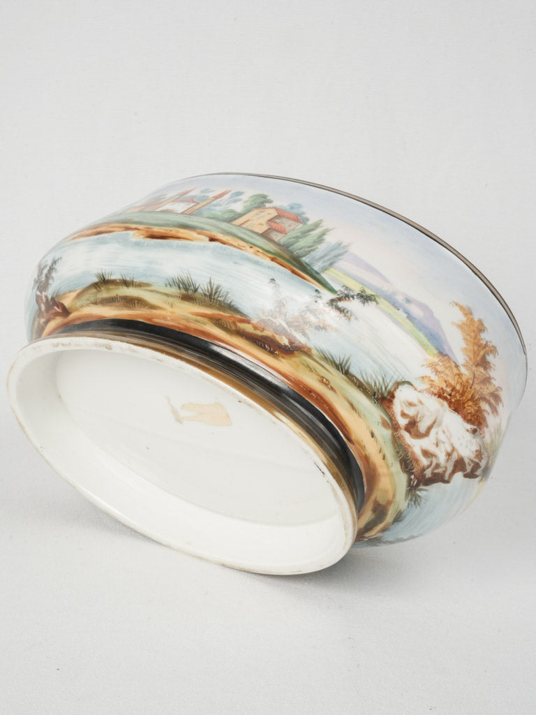 Picturesque design porcelain planter  