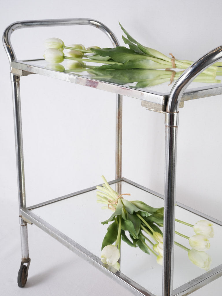 Rustic chrome dessert trolley