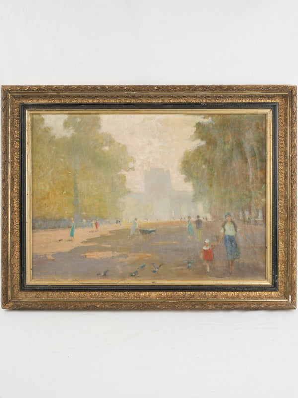 Vintage French oil painting