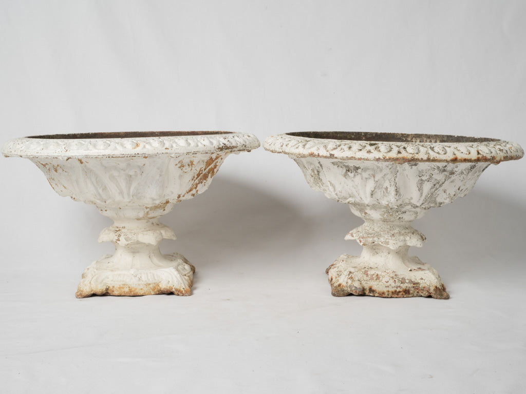 Ornate antique French Medici urns