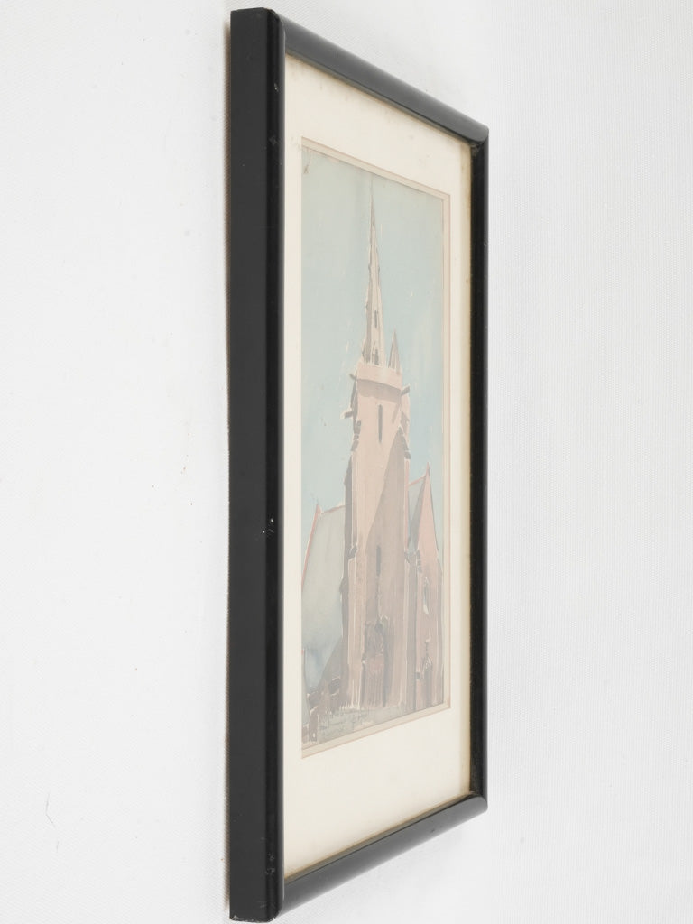 Timeless French Architectural Watercolor Print