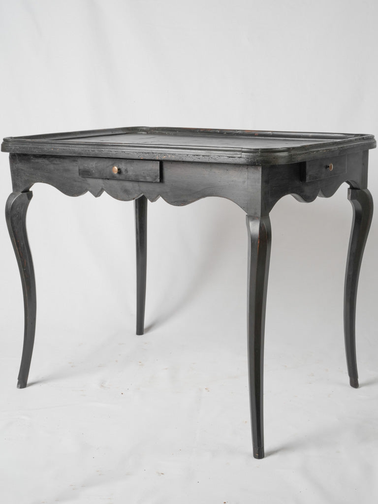 Elegant blackened Directoire period games table