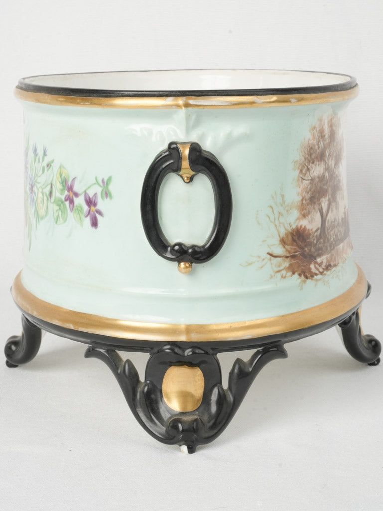 Sophisticated oval jardiniere  