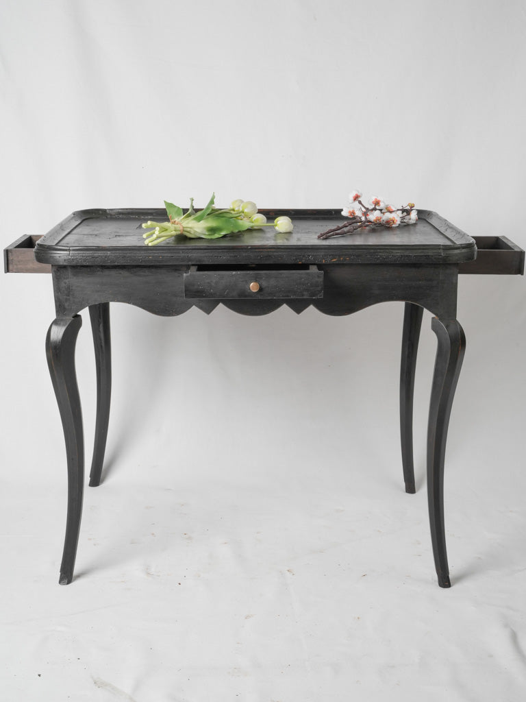 Chic black Directoire woodworm-treated table