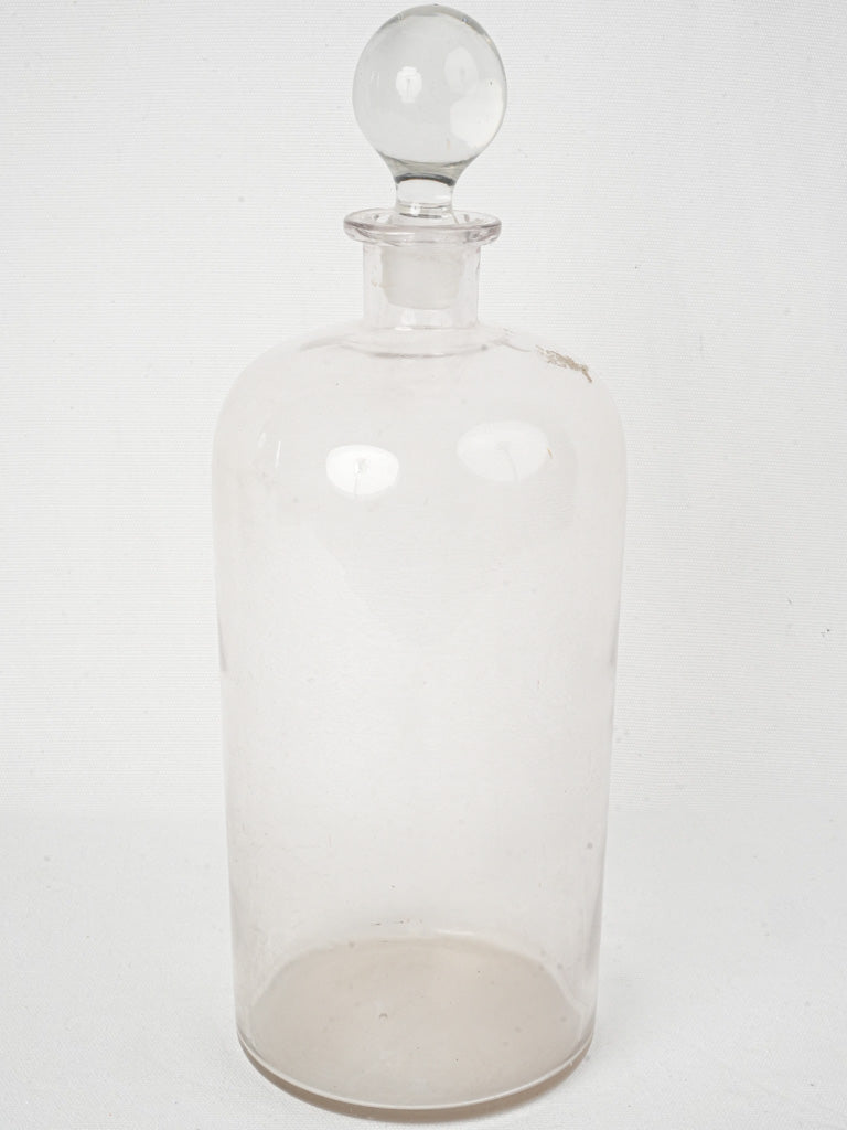 Rustic mid-century parfumerie glass bottle