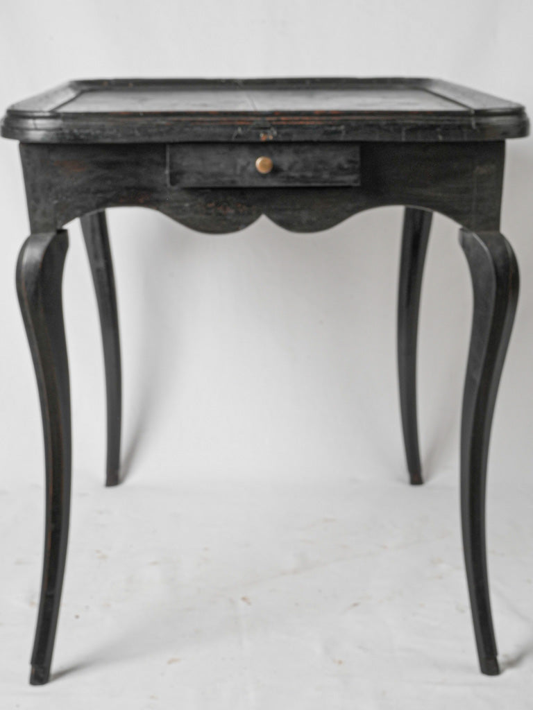 Lovely black Directoire period games table