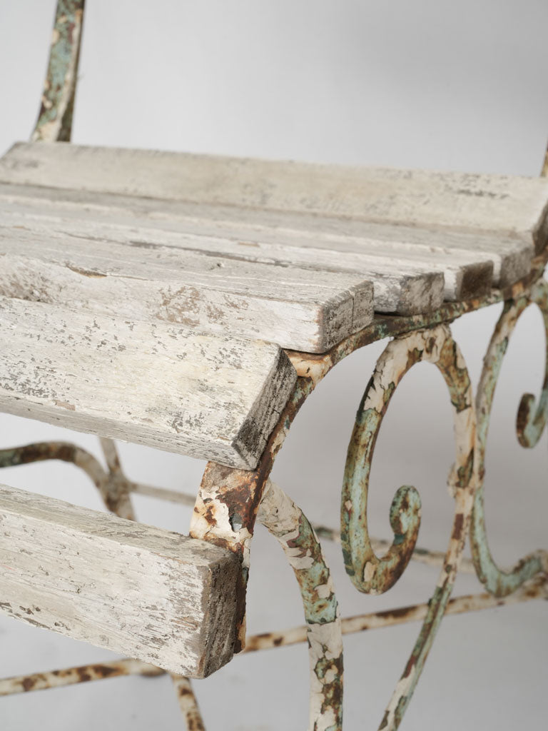 Mediterranean-inspired antique ferry chairs