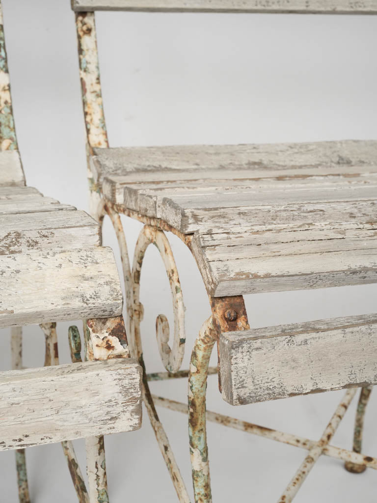 Charming 19th-century ferry passenger chairs