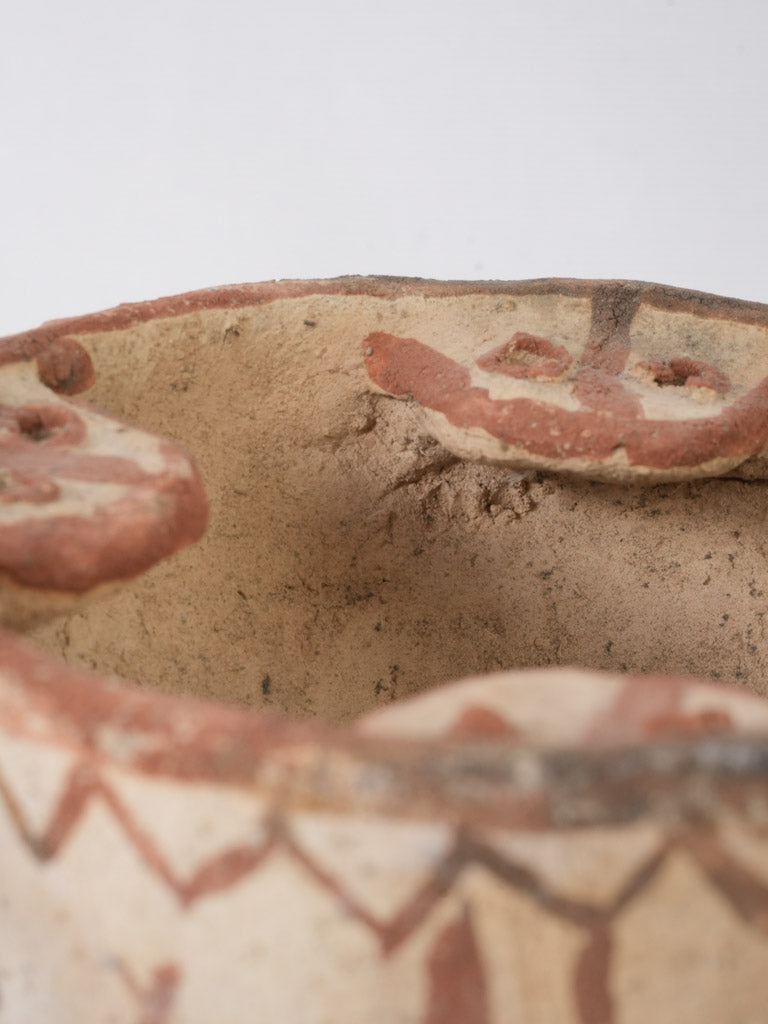 Artisan Hand-Painted Berber Pottery Cooker