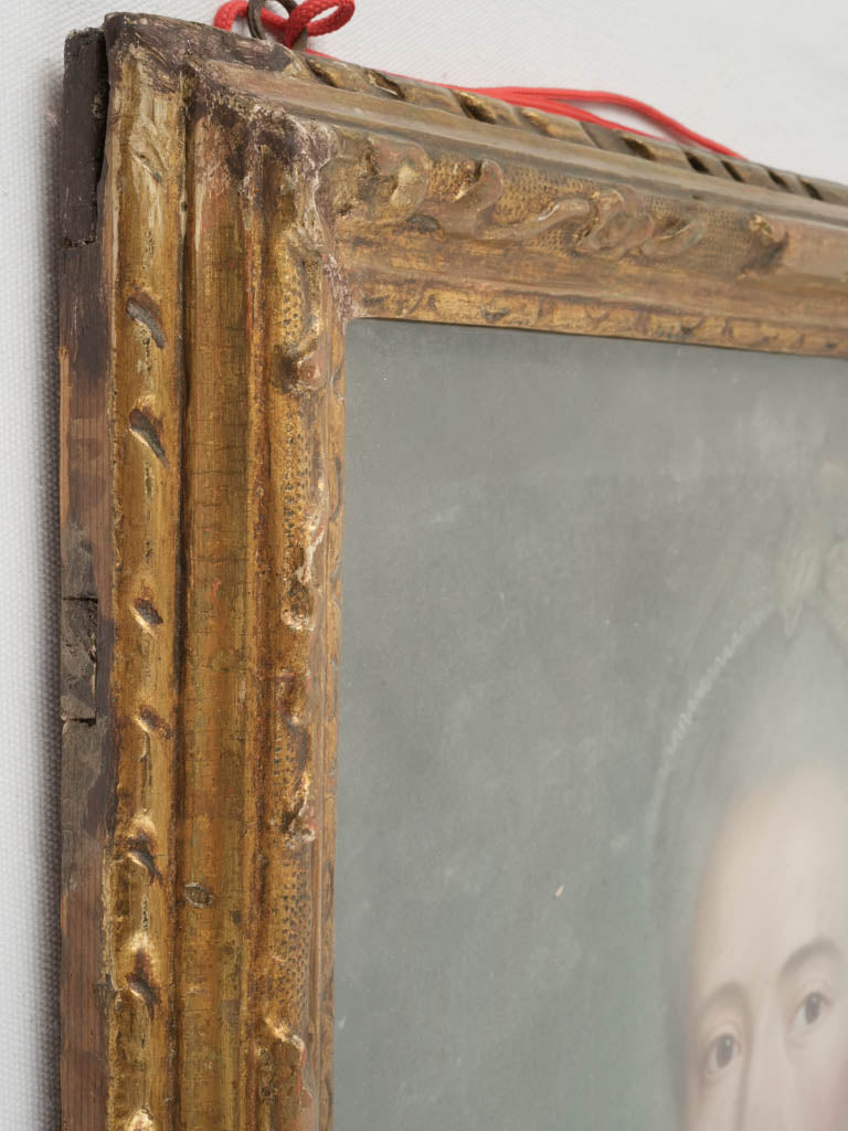 Textured, detailed, 18th-century portraiture