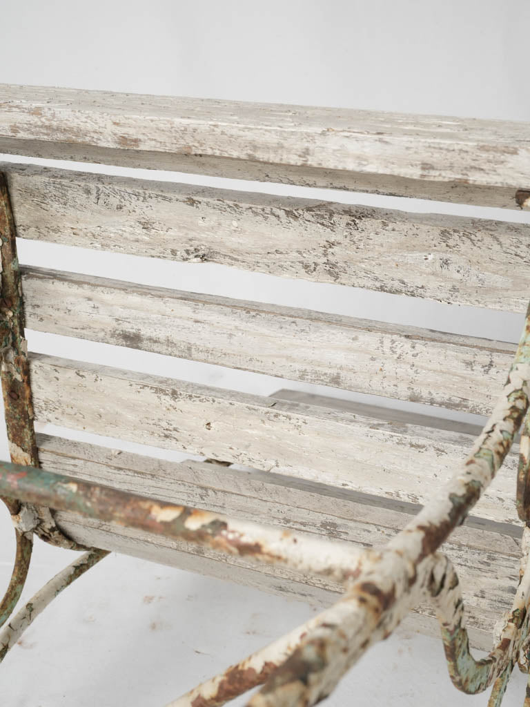 Nautical-themed antique ferry chairs