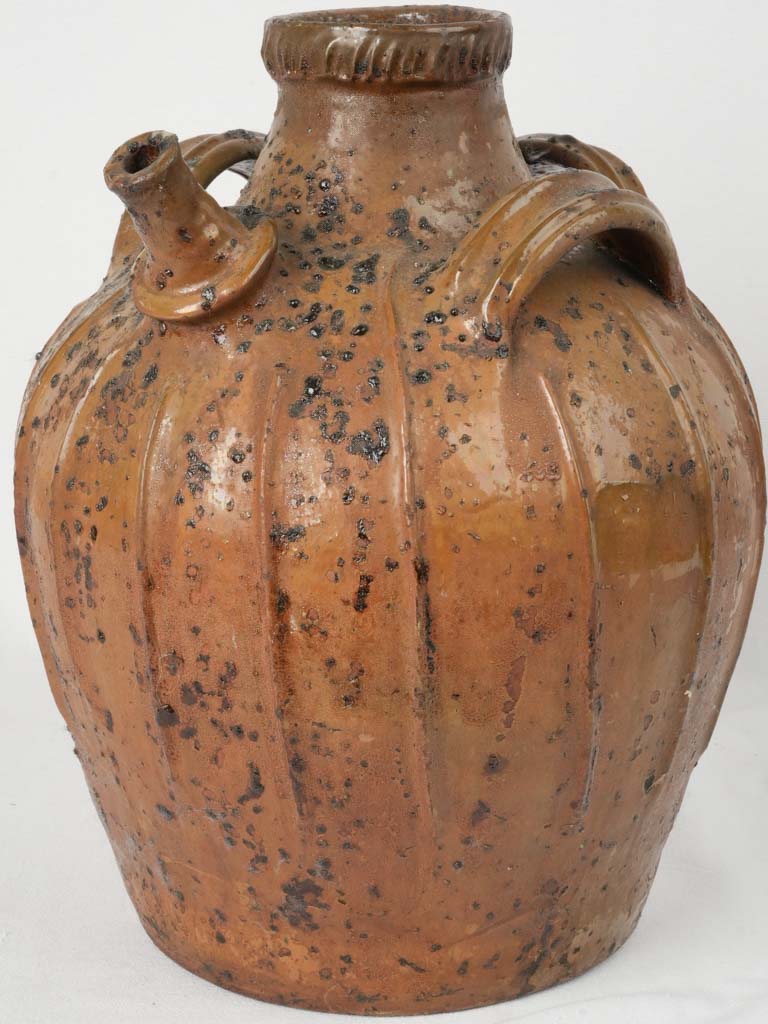 Exquisite antique terracotta oil jar  