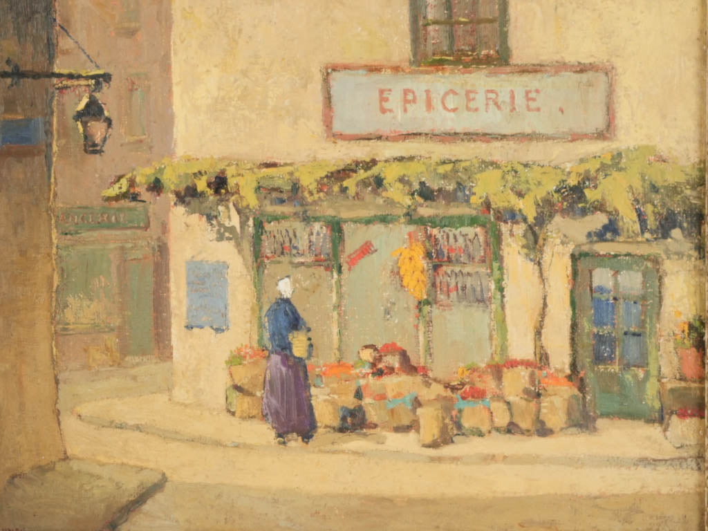 Charming early 20th-century village painting