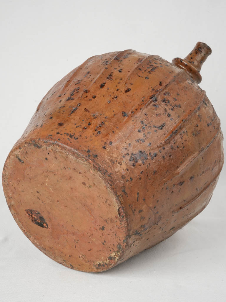 Antique French Terracotta Walnut Oil Jar from Auvergne - 16½"