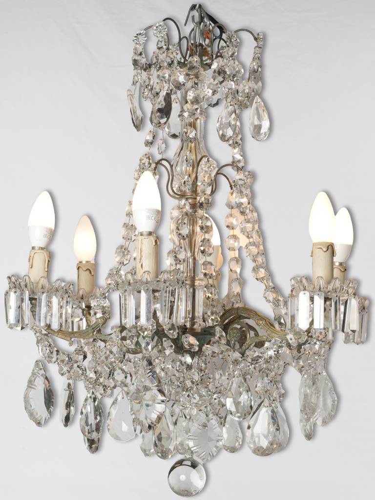 Vintage crystal chandelier for sale