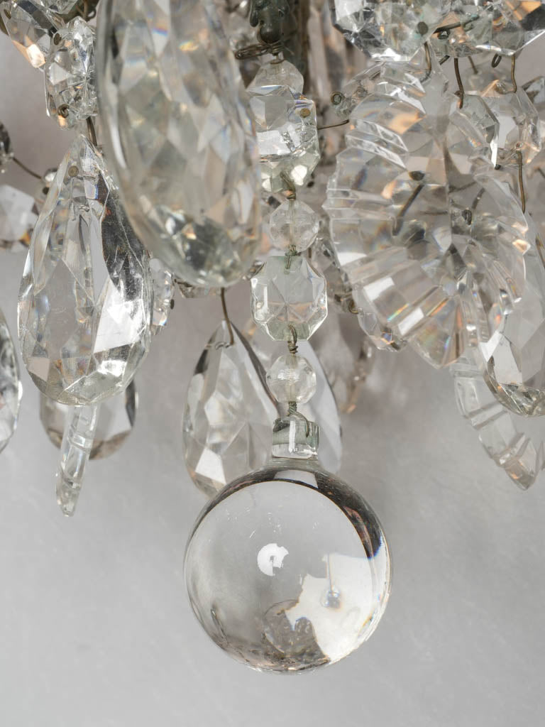 Six-arm sparkly crystal chandelier available