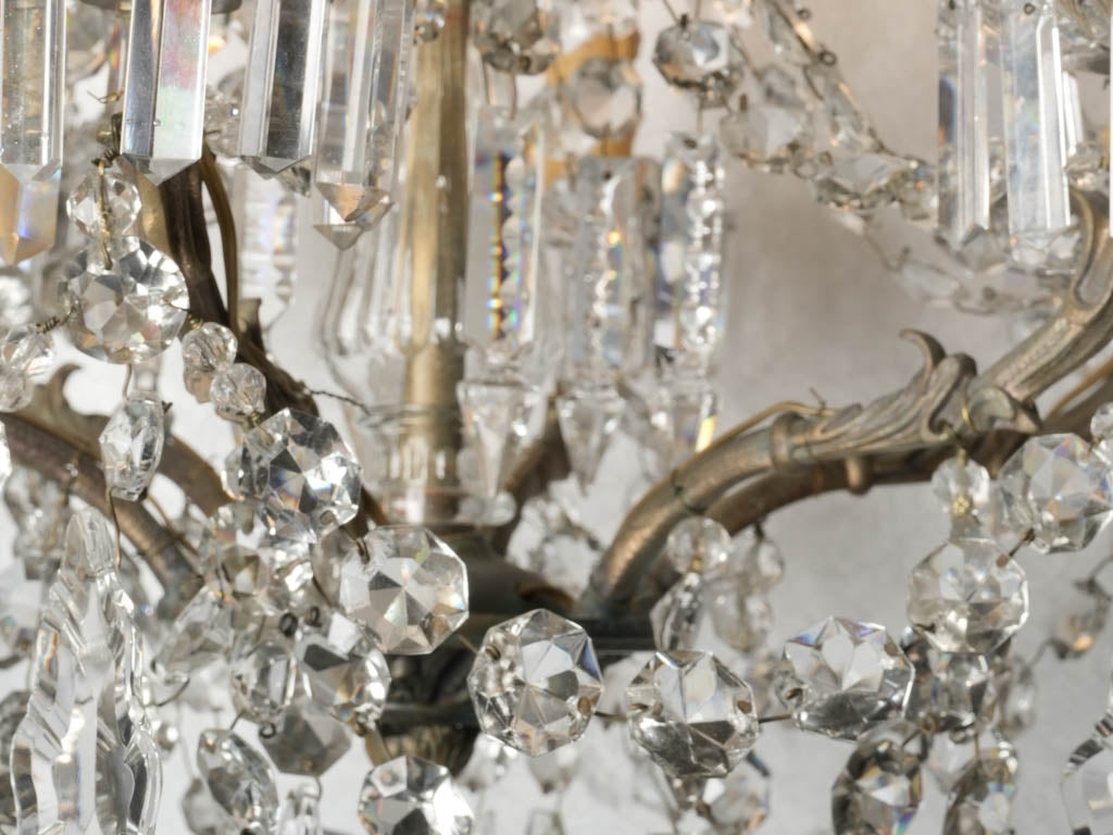 Luxurious vintage crystal ceiling light