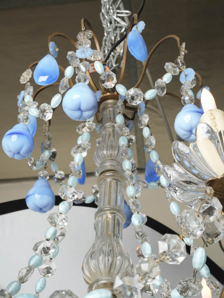 Luxurious crystal adorned chandelier