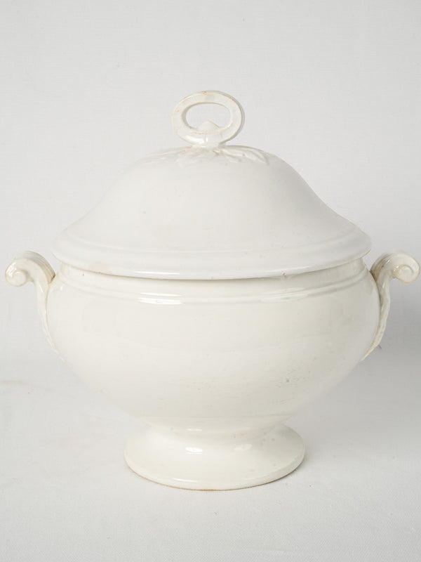 Vintage French Sarreguemines Ceramic Tureen