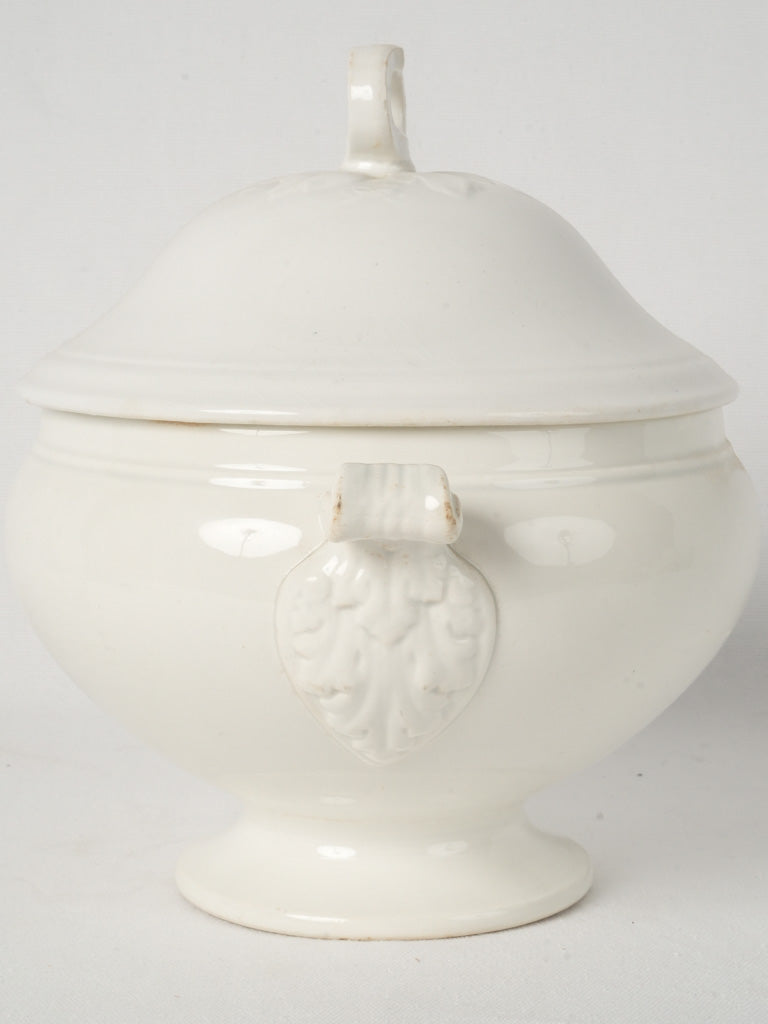 Delicate Handcrafted Ivory China Tureen