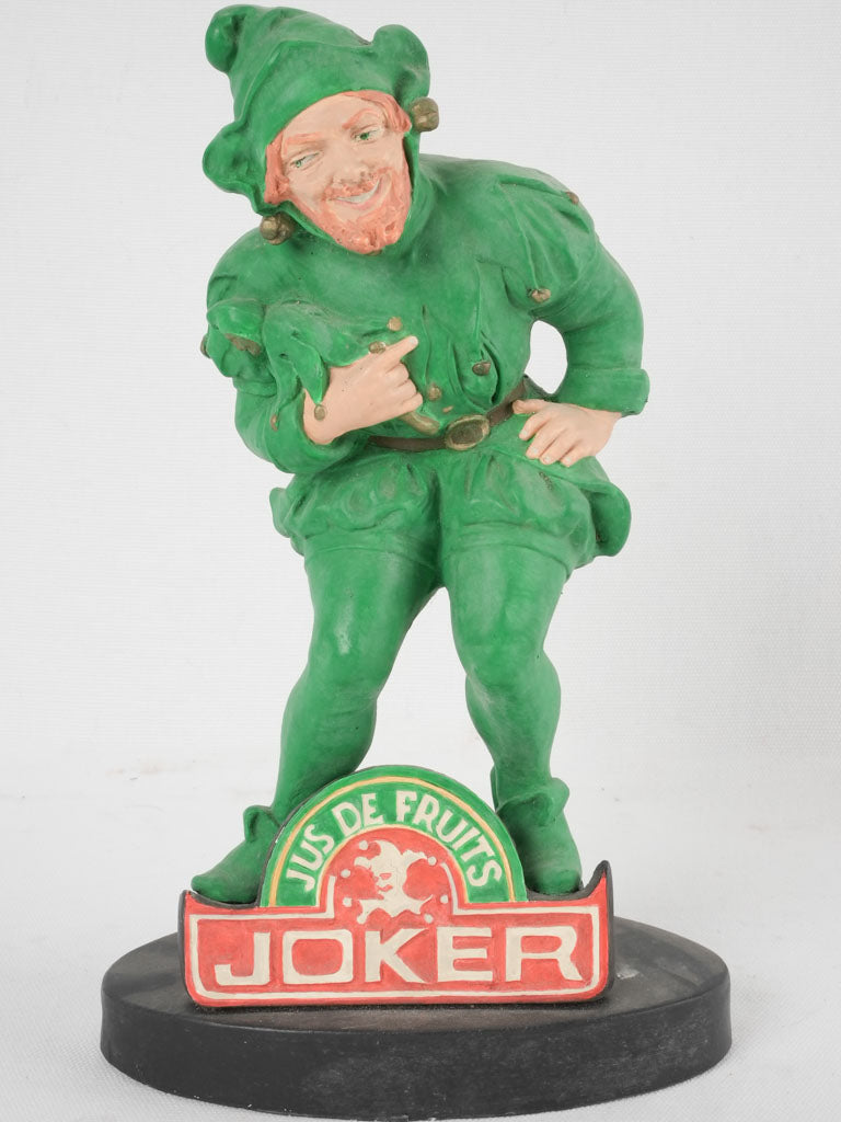 Antique Joker brand juice display