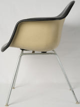 Comfortable Eames black latex chairs